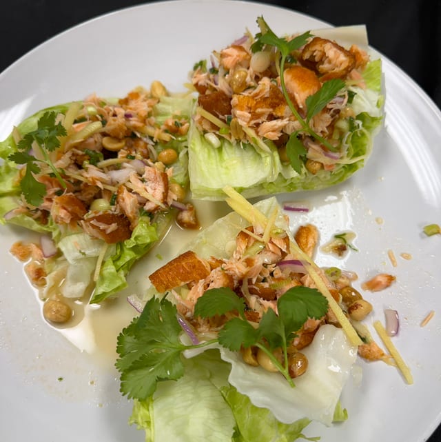 Tray Thai Salmon Salad.